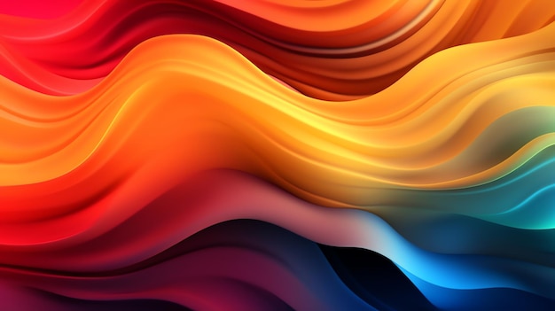 Fondo rojo y naranja con un diseño colorido.