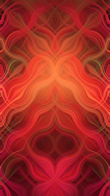 Foto un fondo rojo y naranja con un patrón de líneas y líneas.