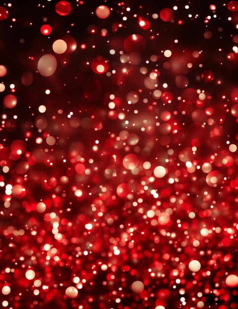 Foto un fondo rojo de navidad brillante