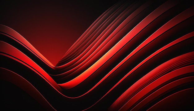 Fondo rojo y negro con una línea ondulada en el medio
