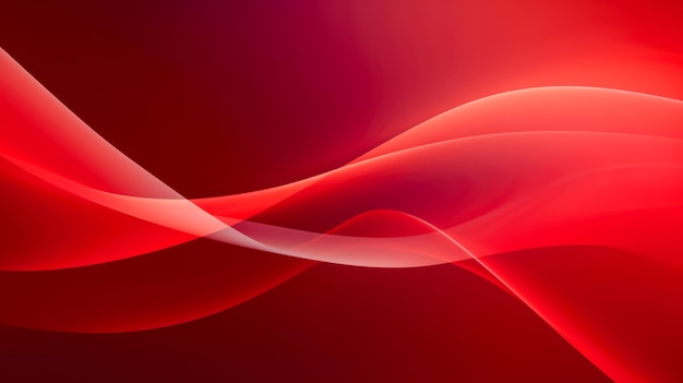 Fondo rojo de ondas abstractas para sitios web o presentaciones