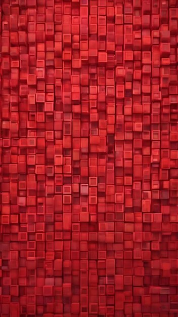 Un fondo rojo con un patrón de cuadrados que dicen