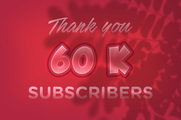 Un fondo rojo con el texto "gracias 60 kk" en el medio.