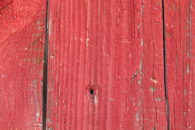 Fondo rojo vintage y retro de madera o textura