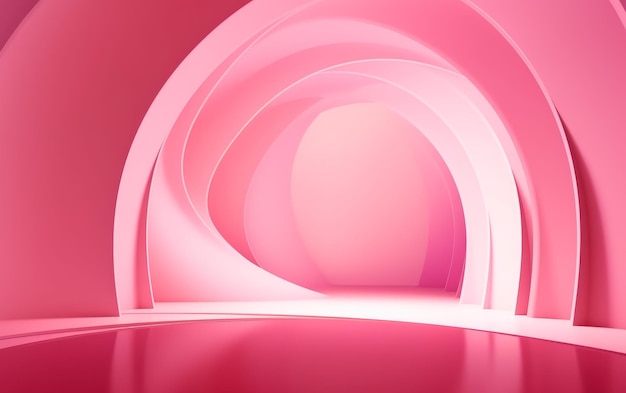 Fondo rosa con arco de medio punto