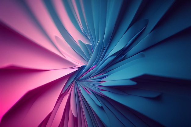 Un fondo rosa y azul con un diseño en espiral.