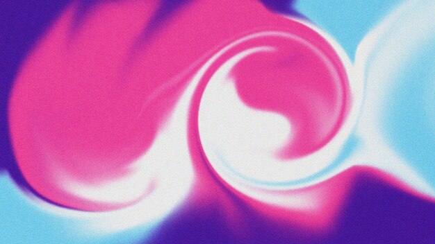 Un fondo rosa y azul con un remolino de luz y un círculo azul.