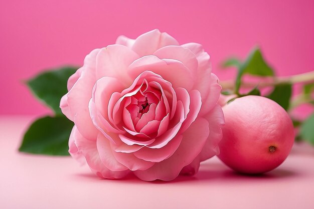 fondo rosa claro y detalles en el calabozo con flores bonitas