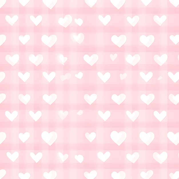 un fondo rosa con corazones blancos en él