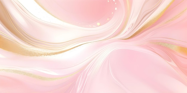 Fondo rosa y dorado con un fondo rosa y un remolino dorado en el medio.