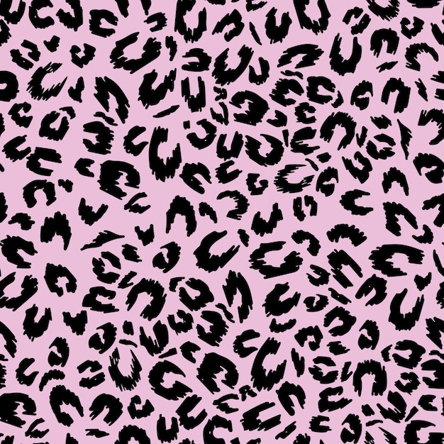 Un fondo rosa con un estampado de leopardo.