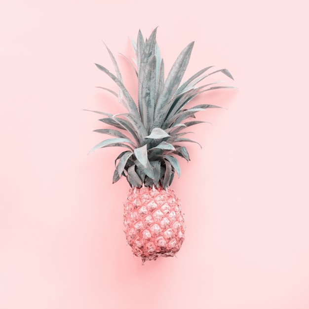 Fondo de rosa de fruta tropical de piña de pino útil