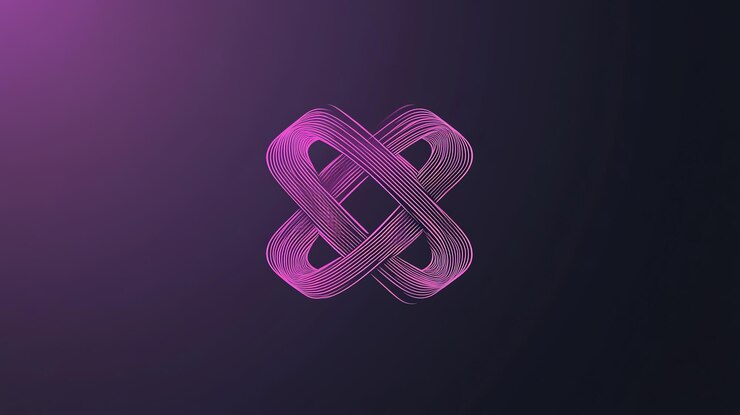 Foto fondo rosa y púrpura abstracto con formas geométricas