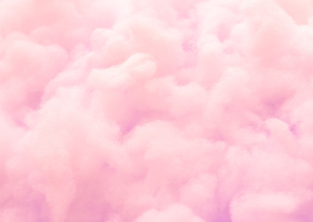 Fondo rosado colorido del caramelo de algodón mullido, hilo suave dulce del dulce del color, blurre abstracto