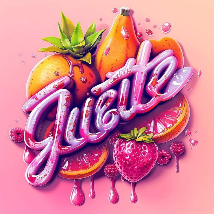 Foto un fondo rosado con un letrero rosado que dice " kiwi "