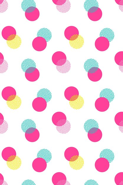Fondo rosado png patrón de puntos de polca transparente diseño femenino lindo