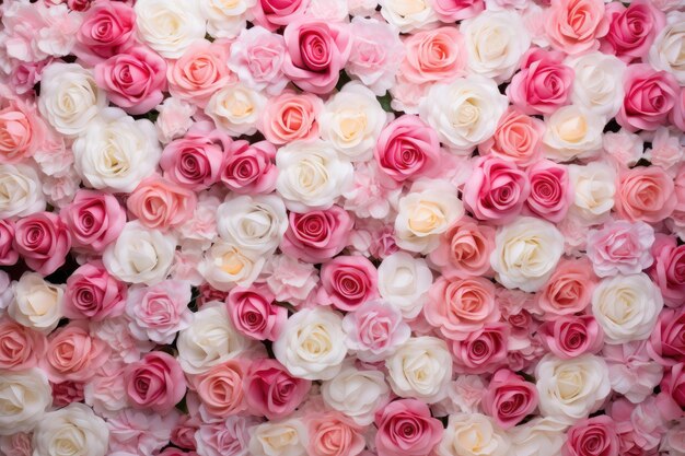 Fondo de rosas rosadas