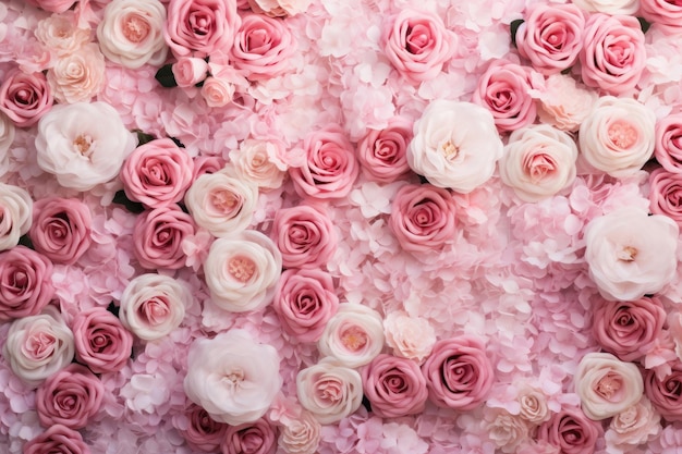 Fondo de rosas rosadas