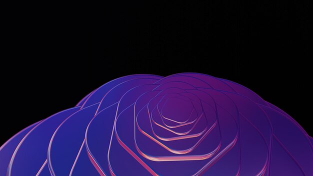 Un fondo de rotación 3D con colores asombrosos que crean un visual hipnotizante y dinámico