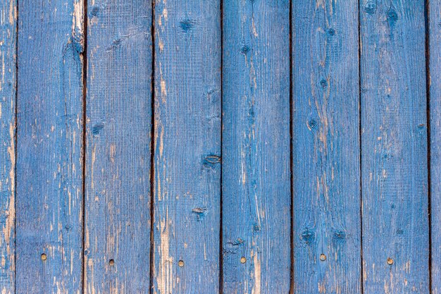 Fondo rústico azul Tablas verticales azules de madera vintage Fondo para el diseño con espacio de copia