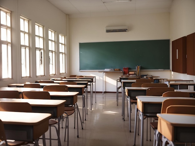 fondo de la sala de clase de la escuela