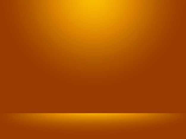 Fondo de sala de estudio amarillo liso abstracto utilizado para exhibición de productos, banner, plantilla