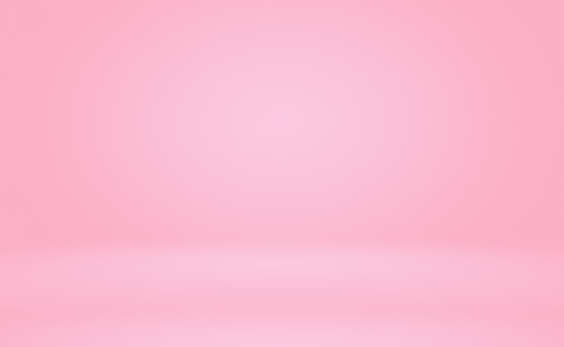 Fondo de sala de estudio rosa claro vacío abstracto utilizar como montaje para exhibición de productos bannertemp...