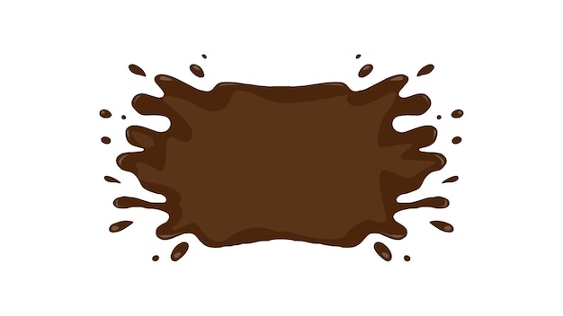 El fondo de la salpicadura de chocolate