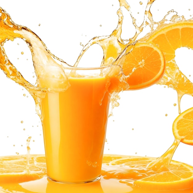 Fondo de salpicaduras naranja generado Ai