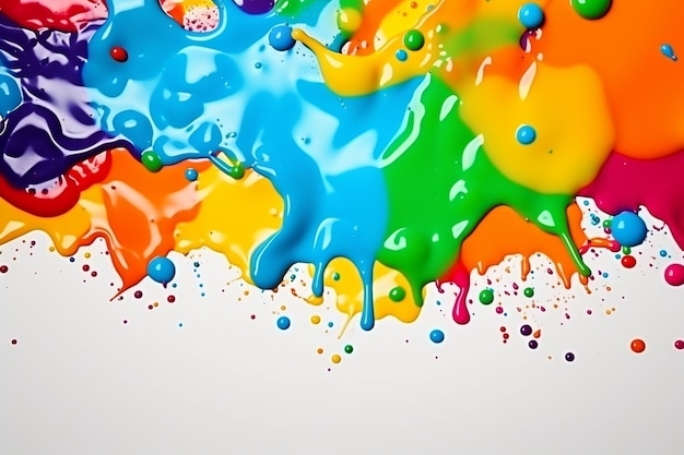 Foto fondo de salpicaduras de pintura de colores