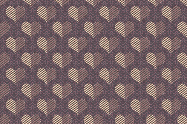 Fondo de San Valentín con corazones. día 14 de febrero. Diseño elegante de moda de lujo moderno para plantilla, menú, folleto, presentación, banner.