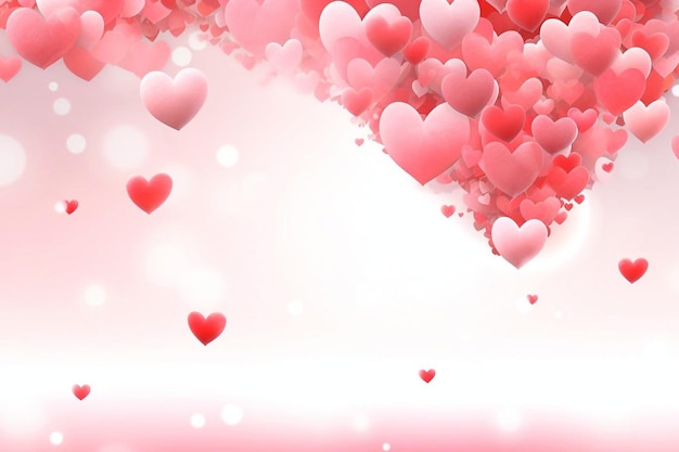 fondo de San Valentín con corazones