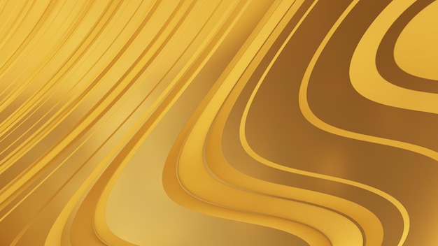Fondo de satén dorado abstracto suave sedoso brillante tela de lujo patrón fluido generativo ai
