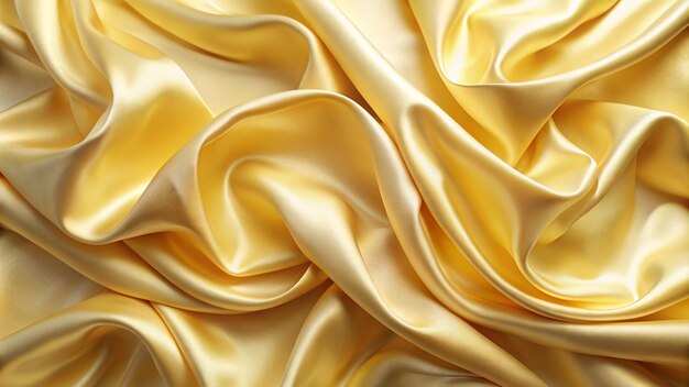 Fondo de seda abstracto tela de lujo de satén amarillo vista de cerca de una seda púrpura pliegues suaves