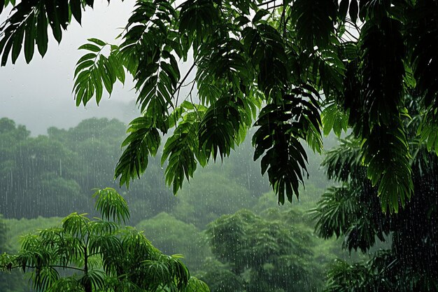 Foto el fondo de la selva tropical