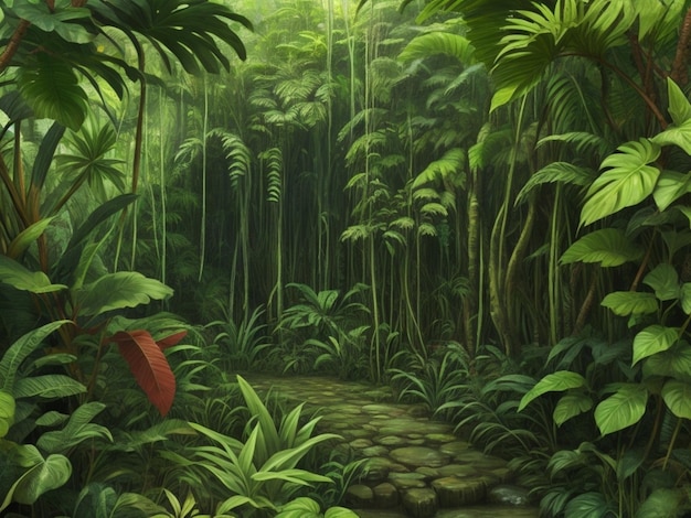 fondo de la selva