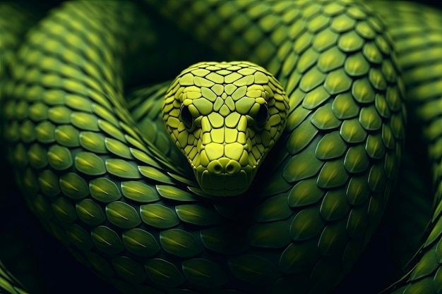 Fondo de serpiente y espacio vacío para texto