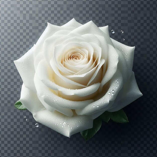 Fondo de una sola flor de rosa blanca