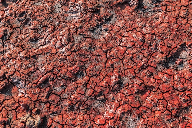 Fondo de suelo volcánico rojo