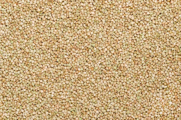 Foto fondo y superficie de semillas de trigo sarraceno sin cáscara