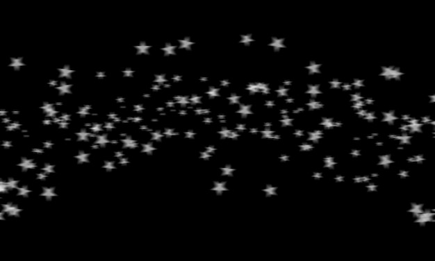 Foto fondo de superposición de estrellas plateadas dispersas
