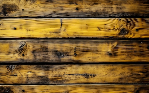 Fondo de tablas de madera amarillas IA generativa