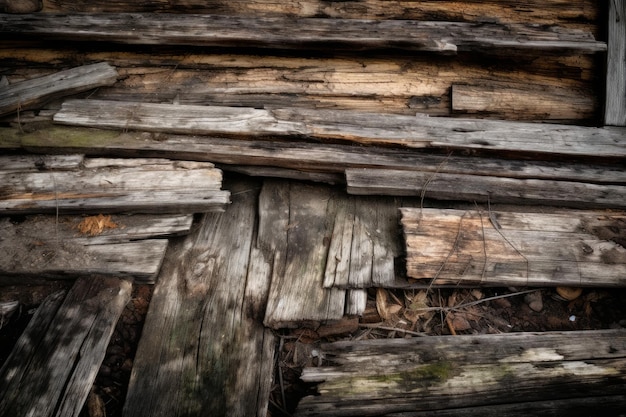 Fondo de tablones de madera deteriorados