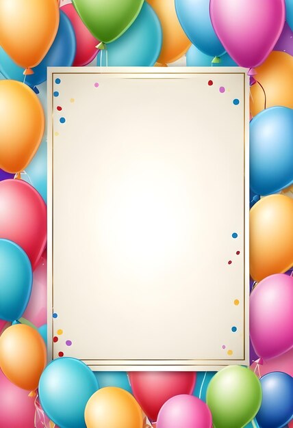 Foto fondo de tarjeta de invitación de fiesta de cumpleaños con espacio vacío sin copia de texto