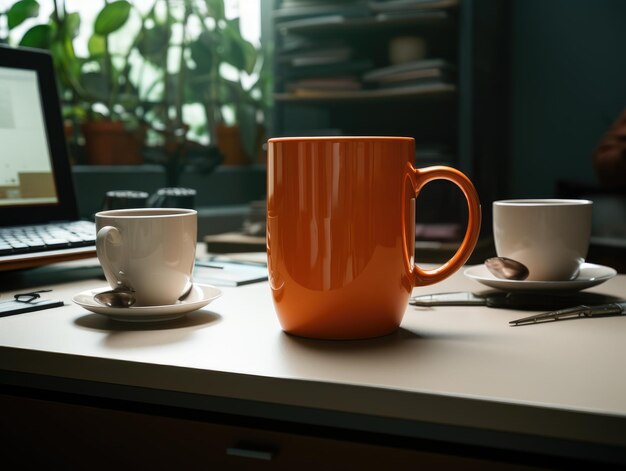 Fondo de la taza de café Fondo de papel tapiz HD 8K más increíble Imagen de stock