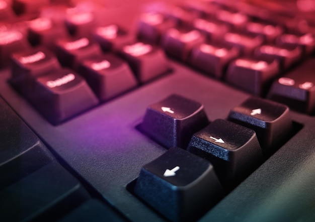 Fondo de teclas de dirección de control inglés