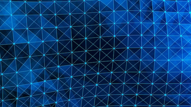 Fondo de tecnología abstracta con puntos y líneas de conexión Concepto de red