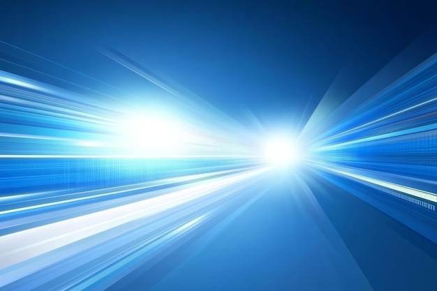 Fondo de tecnología digital abstracta azul con haces de luz