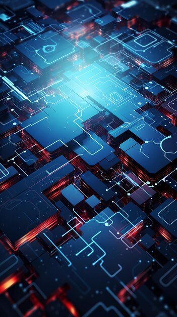 fondo tecnología digital tecnología futurista resumen red azul moderno concepto ciencia