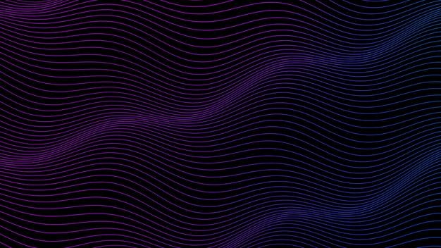 Fondo de tecnología de fondo de onda de línea digital abstracta